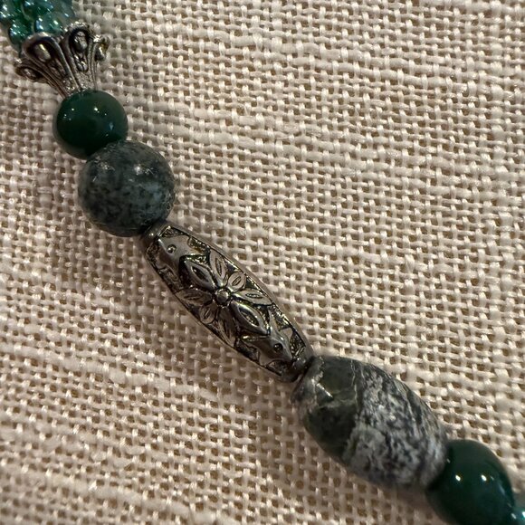 Chrysotile in Serpentine Pendant Necklace - Picture 3 of 7